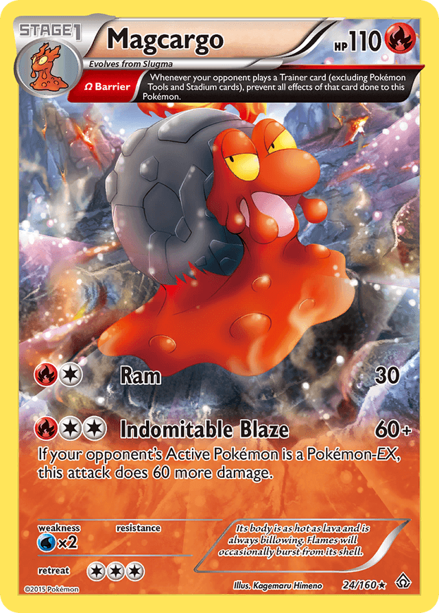 Carta Magcargo 24/160 do set Primal Clash — Pokémon TCG | Bynx