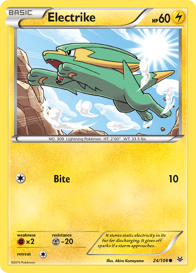 Carta Electrike 24/108 do set Roaring Skies — Pokémon TCG | Bynx