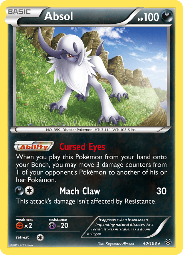 Carta Absol 40/108 do set Roaring Skies — Pokémon TCG | Bynx