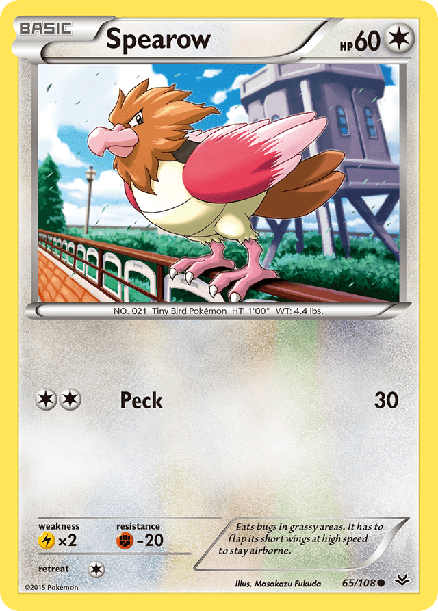 Carta Spearow 65/108 do set Roaring Skies — Pokémon TCG | Bynx