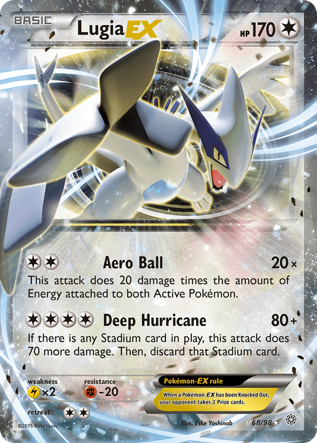 Carta Lugia-EX 68/98 do set Ancient Origins — Pokémon TCG | Bynx