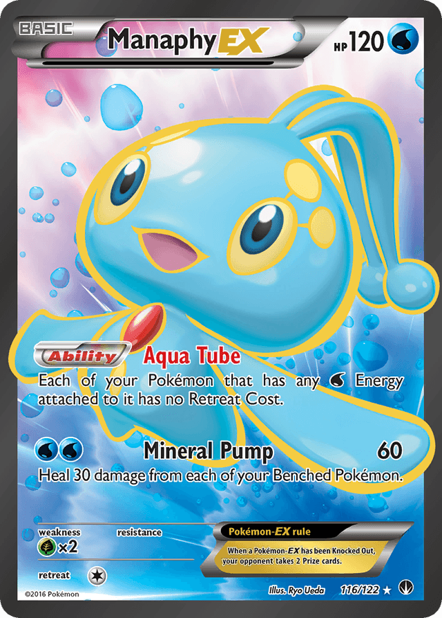 Carta Manaphy-EX 116/122 do set BREAKpoint — Pokémon TCG | Bynx