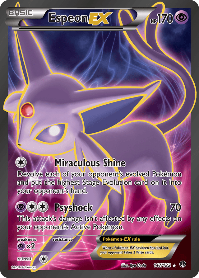 Carta Espeon-EX 117/122 do set BREAKpoint — Pokémon TCG | Bynx