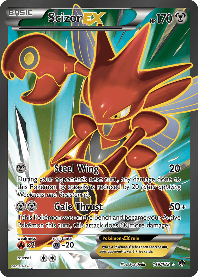 Carta Scizor-EX 119/122 do set BREAKpoint — Pokémon TCG | Bynx