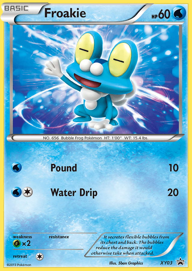 Carta Froakie XY03/211 do set XY Black Star Promos — Pokémon TCG | Bynx
