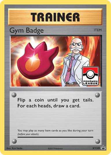Carta Gym Badge XY209/211 do set XY Black Star Promos — Pokémon TCG | Bynx
