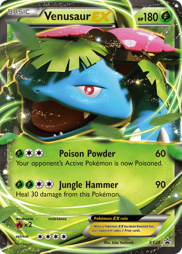 Carta Venusaur-EX XY28/211 do set XY Black Star Promos — Pokémon TCG | Bynx