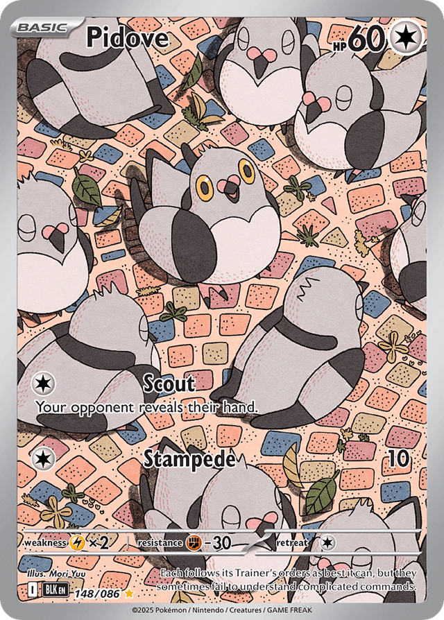 Carta Pidove 148/86 do set Black Bolt — Pokémon TCG | Bynx