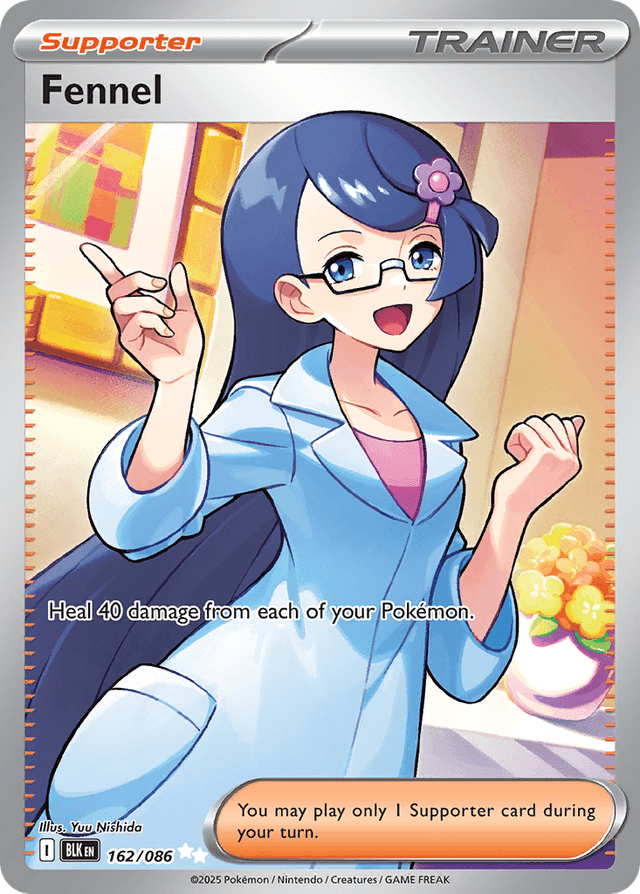 Carta Fennel 162/86 do set Black Bolt — Pokémon TCG | Bynx
