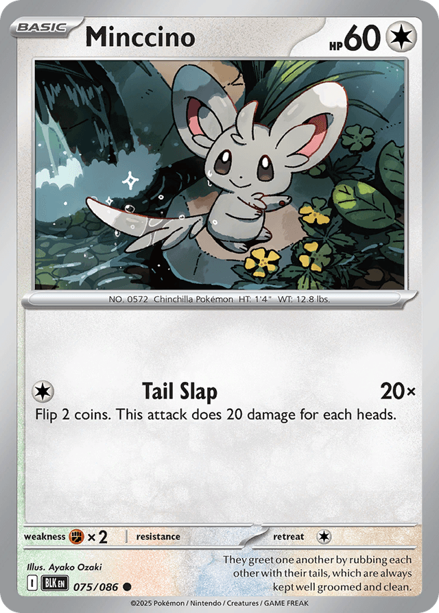 Carta Minccino 75/86 do set Black Bolt — Pokémon TCG | Bynx