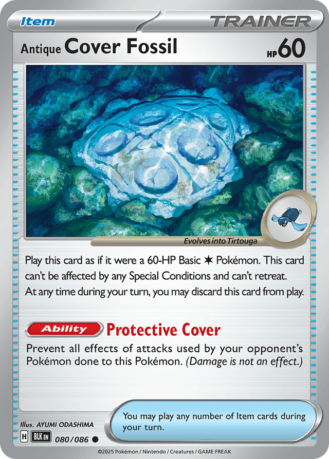 Carta Antique Cover Fossil 60/86 do set Black Bolt — Pokémon TCG | Bynx