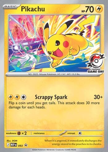 Pikachu (Pokémon Game On!) 093c — Mega Evolution Promos