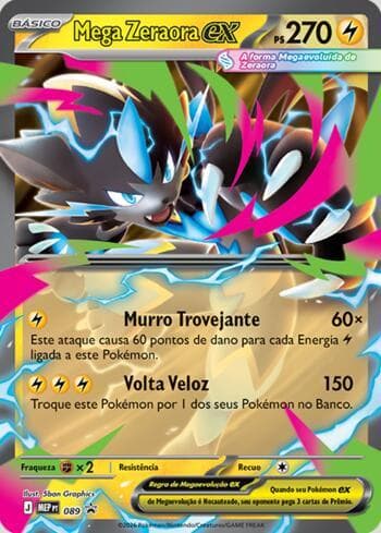 Carta Mega Zeraora ex #089 do set Mega Evolution Promos — Pokémon TCG | Bynx