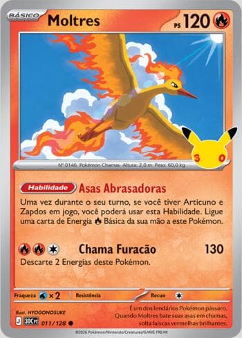 Moltres 011/128 — 30th Celebration