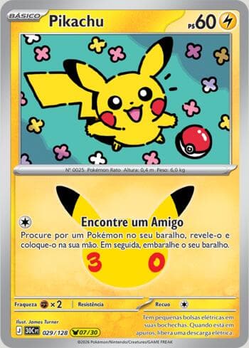 Carta Pikachu 029/128 do set 30th Celebration — Pokémon TCG | Bynx