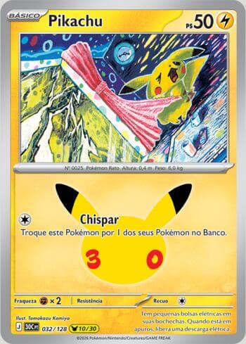 Pikachu 032/128 — 30th Celebration