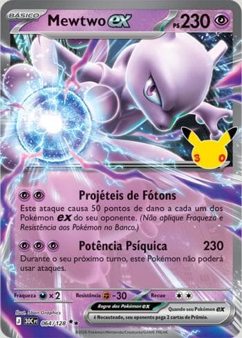 Mewtwo ex 064/128 — 30th Celebration