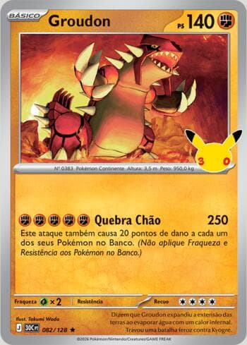 Groudon 082/128 — 30th Celebration