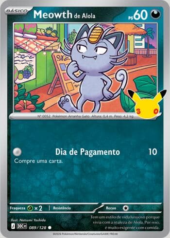 Alolan Meowth 089/128 — 30th Celebration