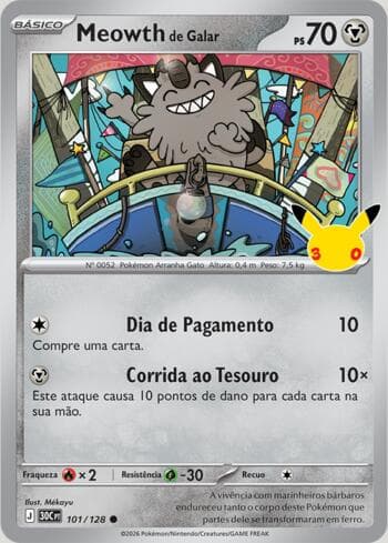Galarian Meowth 101/128 — 30th Celebration