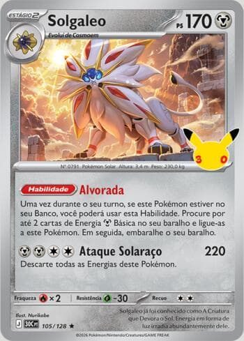 Solgaleo 105/128 — 30th Celebration