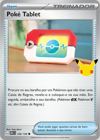 Carta Poké Pad 126/128 do set 30th Celebration — Pokémon TCG | Bynx