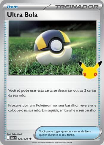 Carta Ultra Ball 128/128 do set 30th Celebration — Pokémon TCG | Bynx