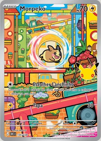Carta Morpeko 135/128 do set 30th Celebration — Pokémon TCG | Bynx