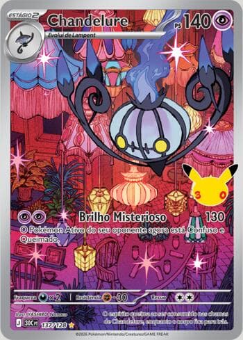 Carta Chandelure 137/128 do set 30th Celebration — Pokémon TCG | Bynx