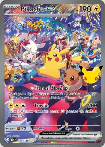 Pikachu ex 150 — 30th Celebration