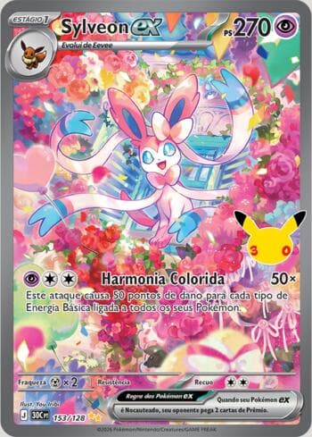 Sylveon ex 153/128 — 30th Celebration
