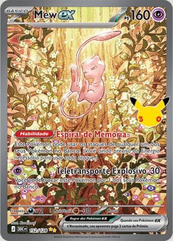 Carta Mew ex 152/128 do set 30th Celebration — Pokémon TCG | Bynx