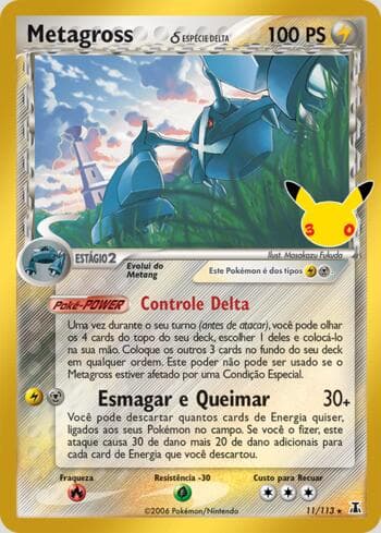 Carta Metagross 011/30 do set 30th Celebration Classic Cards — Pokémon TCG | Bynx
