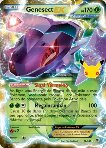 Carta Genesect-EX 011b/30 do set 30th Celebration Classic Cards — Pokémon TCG | Bynx