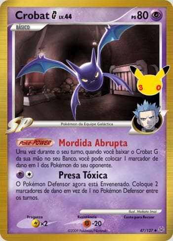 Carta Crobat G 047/30 do set 30th Celebration Classic Cards — Pokémon TCG | Bynx
