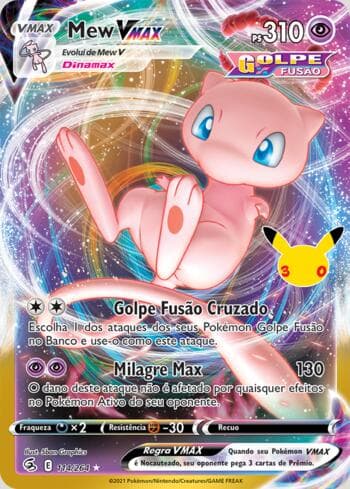 Carta Mew-VMAX 114/30 do set 30th Celebration Classic Cards — Pokémon TCG | Bynx