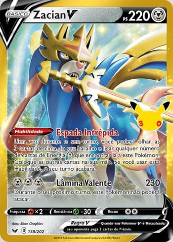 Zacian-V 138/30 — 30th Celebration Classic Cards
