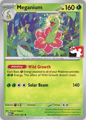 Meganium 010/80 — Play! Pokemon Prize Pack Series 9