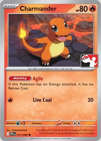 Charmander 011/80 — Play! Pokemon Prize Pack Series 9