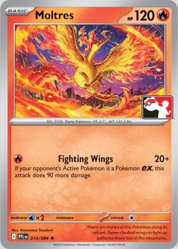 Moltres 014/80 — Play! Pokemon Prize Pack Series 9