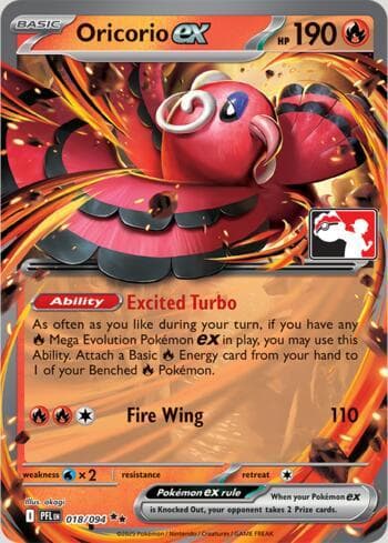 Carta Oricorio ex 018/80 do set Play Pokemon Prize Pack Series 9 — Pokémon TCG | Bynx