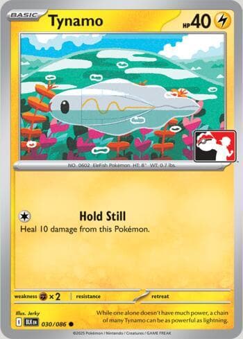 Carta Tynamo 030/80 do set Play Pokemon Prize Pack Series 9 — Pokémon TCG | Bynx