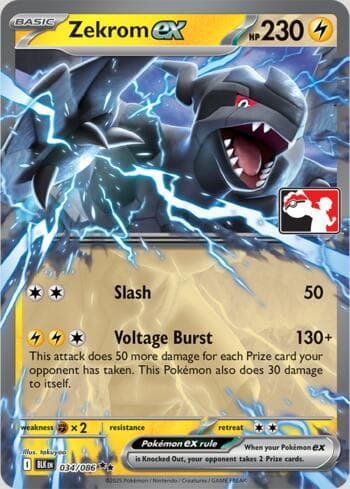 Zekrom ex 034b/80 — Play! Pokemon Prize Pack Series 9