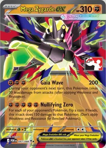 Carta Mega Zygarde ex 047/80 do set Play Pokemon Prize Pack Series 9 — Pokémon TCG | Bynx