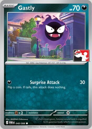 Gastly 048/80 — Play! Pokemon Prize Pack Series 9