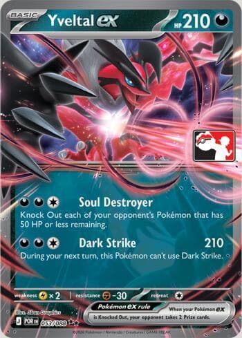 Carta Yveltal ex 053/80 do set Play Pokemon Prize Pack Series 9 — Pokémon TCG | Bynx