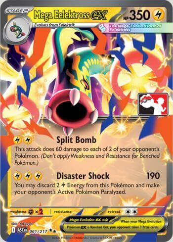 Carta Mega Eelektross ex 061/80 do set Play Pokemon Prize Pack Series 9 — Pokémon TCG | Bynx