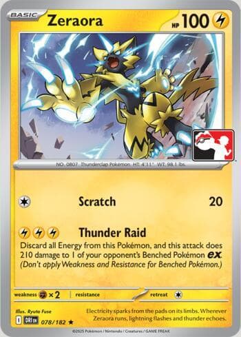 Carta Zeraora 078/80 do set Play Pokemon Prize Pack Series 9 — Pokémon TCG | Bynx