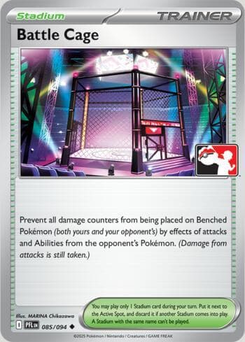 Carta Battle Cage 085/80 do set Play Pokemon Prize Pack Series 9 — Pokémon TCG | Bynx