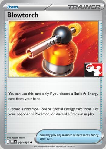 Blowtorch 086/80 — Play! Pokemon Prize Pack Series 9